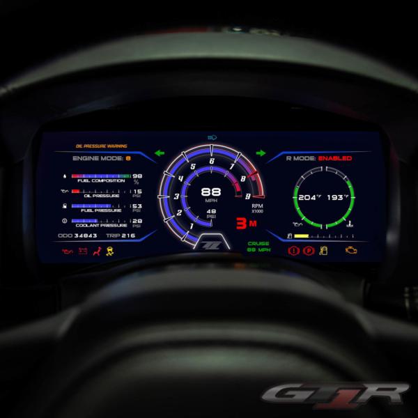 GT1R MoTeC C1212 Dash Kit für Original Tacho/ECU